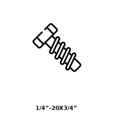 ВИНТ 1/4”-20X3/4” (25-50  24)