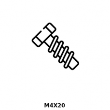 Винт M4×20 7355A 92 Винт M4×20 7355A 92