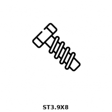 ВИНТ ST3.9X8 3255A-2B 97 ВИНТ ST3.9X8 3255A-2B 97