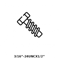 ВИНТ ДЛЯ ПОДДОНА 3/16”-24UNC X 1/2”   LDB12-6  81