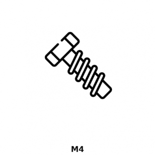ВИНТ С ГОЛОВКОЙ PHI M4*40   W0204  80