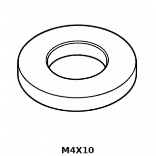 Винт+шайба M4x10   MM493B  67