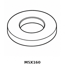 Винт+шайба M5x160   BD1600VS  40